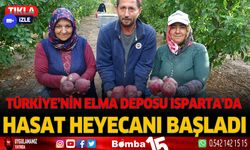 Isparta'da elma hasadı heyecanı başladı