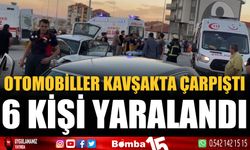 Kavşağa kontrolsüz giren otomobiller çarpıştı: 6 yaralı