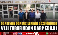 Öğretmen öğrencilerin gözü önünde veli tarafından darp edildi