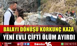 Denizlili yeni evli çift balayı dönüşü kaza yaptı; 1 ölü 1 yaralı