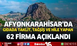 Afyonkarahisar’da gıdada taklit, tağşiş ve hile yapan 62 firma açıklandı