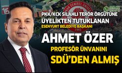 PKK/KCK üyeliğinden tutuklanan Ahmet Özer SDÜ'de profesör olmuş