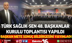 Türk Sağlık-Sen Burdur  Şube Başkanı Ayhan Mete sonuç bildirgesini açıkladı