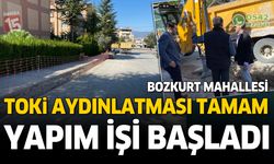 Bozkurt Mahallesi TOKİ aydınlatma yapımı başladı