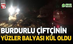 Burdur Bucak'ta balya yangını