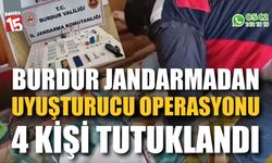 Jandarmanın uyuşturucu operasyonunda 4 şüpheli tutuklandı