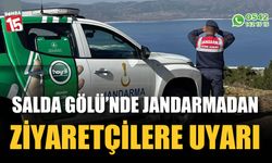 Salda Gölü’nde Ziyaretçilere Jandarmadan Uyarı