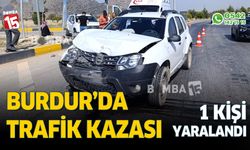 Burdur trafik kazası. 1 kişi yaralandı