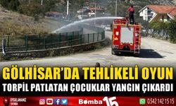 Gölhisar’da tehlikeli oyun: Torpil patlatan çocuklar yangın çıkardı