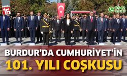 Burdur'da Cumhuriyet'in 101. yılı coşkusu