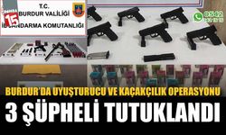 Burdur'da uyuşturucu ve kaçakçılık operasyonu: 3 şüpheli tutuklandı