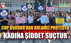 CHP Burdur'dan kadına yönelik şiddete karşı protesto