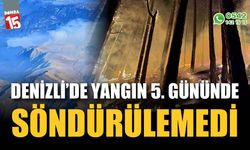 Denizli’deki yangına 5. günde müdahale devam ediyor