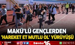 Burdur'da MAKÜ’lü gençlerden Hareket Et, Mutlu Ol yürüyüşü