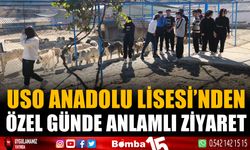 Uso Anadolu Lisesi'nden özel günde anlamlı ziyaret