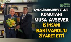 Emekli Kara Kuvvetleri Komutanı Musa Avsever Baki Varol’u ziyaretetti