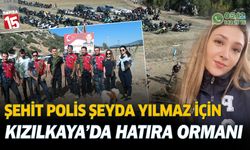 Şehit polis Şeyda Yılmaz için motosiklet tutkunlarından hatıra ormanı