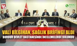 Vali  Bilgihan, sağlık brifingi  aldı, Burdur Devlet Hastanesi'nde incelemelerde bulundu