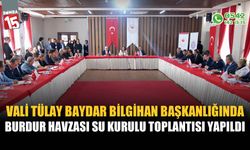 Vali Tülay Baydar Bilgihan Başkanlığında  Burdur havzası su kurulu toplantısı yapıldı