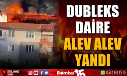 Antalya'da dubleks dairenin terası alev alev yandı, mahalleli sokağa döküldü