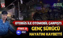 Antalya'da otobüs ile otomobil çarpıştı. Genç sürücü hayatını kaybetti