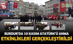 Burdur'da 10 Kasım Atatürk'ü anma etkinlikleri düzenlendi