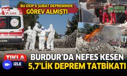 Burdur'da nefes kesen deprem tatbikatı