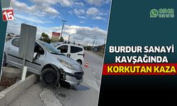 Burdur sanayi kavşağında trafik kazası