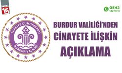 Burdur Valiliği'nden cinayete ilişkin açıklama