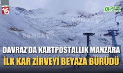 Davraz’da kartpostallık manzara: ilk kar zirveyi beyaza bürüdü