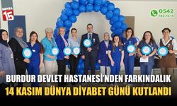 Burdur Devlet Hastanesi'nden farkındalık, 14 Kasım Dünya Diyabet Günü kutlandı