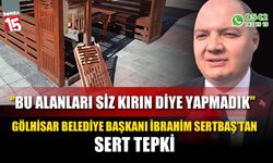 Başkan Sertbaş "Bu Alanları Sizler Kırın Diye Yapmadık''