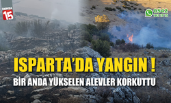 Isparta'da yangın