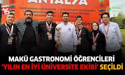 MAKÜ gastronominin gençleri Yılın En İyi Üniversite Ekibi seçildi