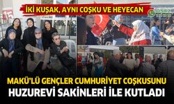 MAKÜ'de Cumhuriyet heyecanı huzurevinde yaşandı