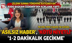 Burdur Baro Başkanı Meltem Özdemir 10 Kasım çelenk sunma haberimize cevap verdi