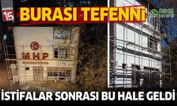 Tefenni'de MHP'nin tabelaları ve görselleri yerinden söküldü