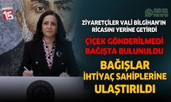 Burdur Valisi Tülay Baydar Bilgihan'ın ricasını ziyaretçiler yerine getirdi