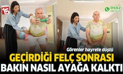 Geçirdiği felç sonrası bakın nasıl ayağa kalktı