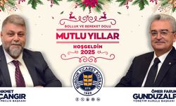 Burdur Ticaret Borsası Başkanı Gündüzalp ve Meclis Başkanı Çangır'dan yeni yıl mesajı