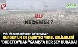 Burdur’un en şaşırtıcı yerel kelimeleri: "bubetça"dan "gamış"a her şey burada!