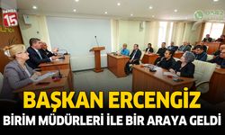 Burdur Belediye Başkanı Ali Orkun Ercengiz, birim müdürleri ile bir araya geldi