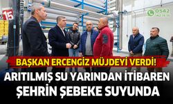 Arıtılmış su yarından itibaren şehrin şebeke suyuna verilecek