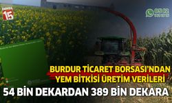 Burdur Ticaret Borsasından yem bitkileri üretim verileri