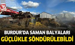 Burdur'da saman balya yangını