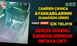 Camiden çıkınca ayakkabının olmadığını fark etti. Gerçek güvenlik kamerasında ortaya çıktı