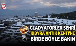 Burdur gladyatörler şehri Kibyra Antik Kentinden muhteşem kar görüntüleri