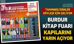 Burdur kitap fuarı yarın kapılarını açıyor. Tanınmış isimler fuarda olacak.