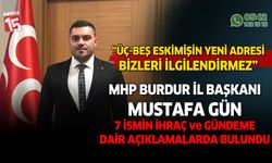 MHP Burdur İl Başkanı Mustafa Gün'den basın açıklamadı