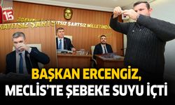 Başkan Ali Orkun Ercengiz şebeke suyu içerek meclise başladı